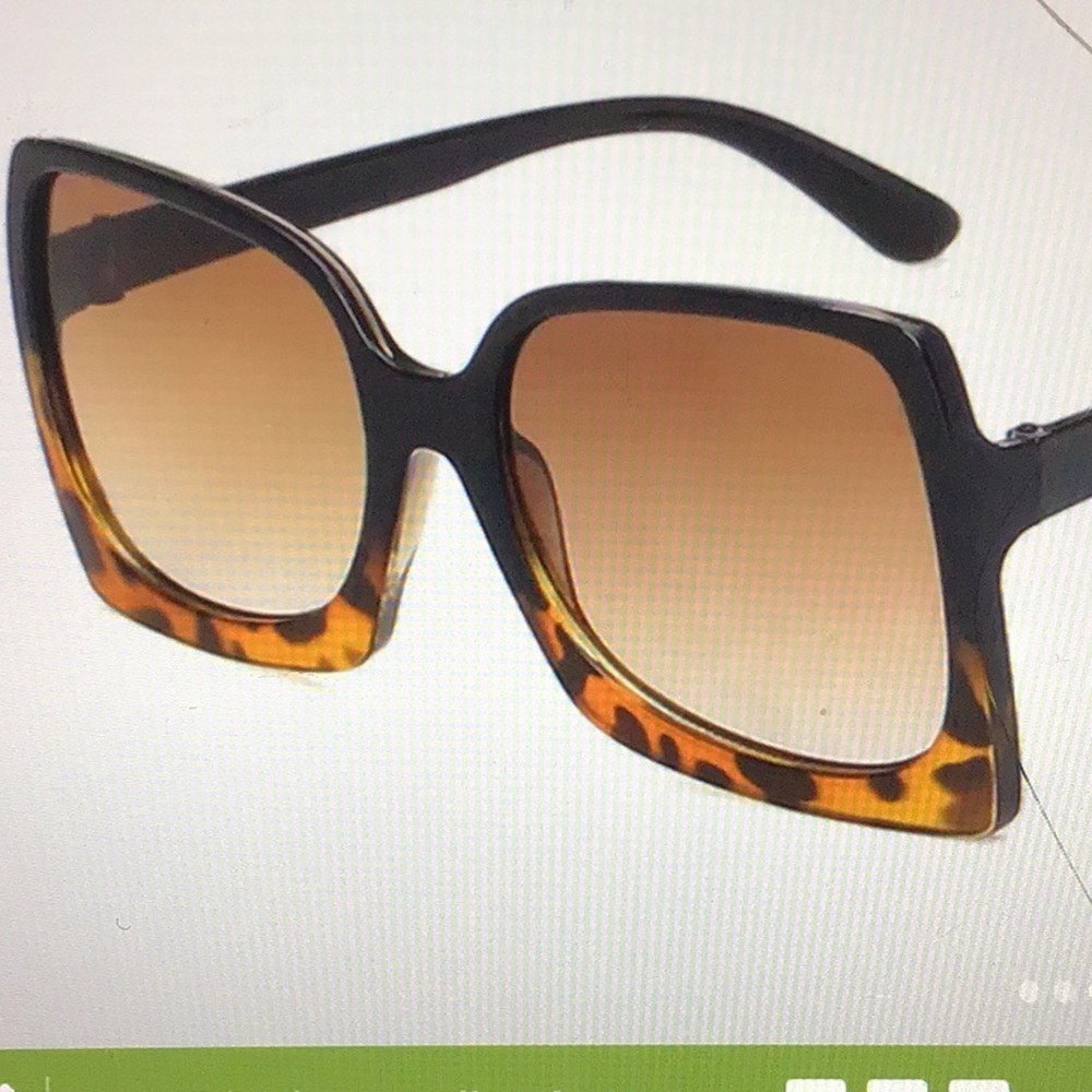 NEW Black Leopard Brown Cat Eye Sunglasses